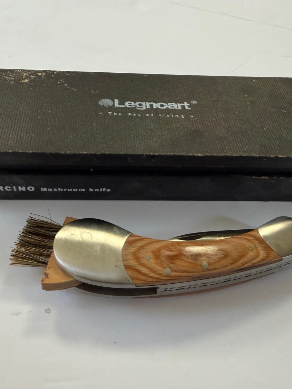 Legnoart MK-10 porcino mushroom knife with box Enrico Albertini Italy 2004 rare
